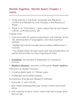 One Week of Notes-World History I