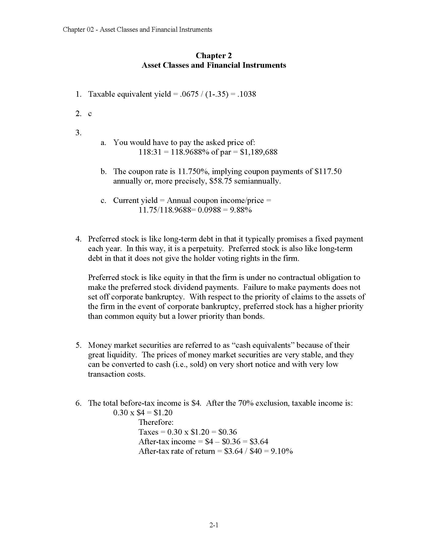 Introduction to Investments