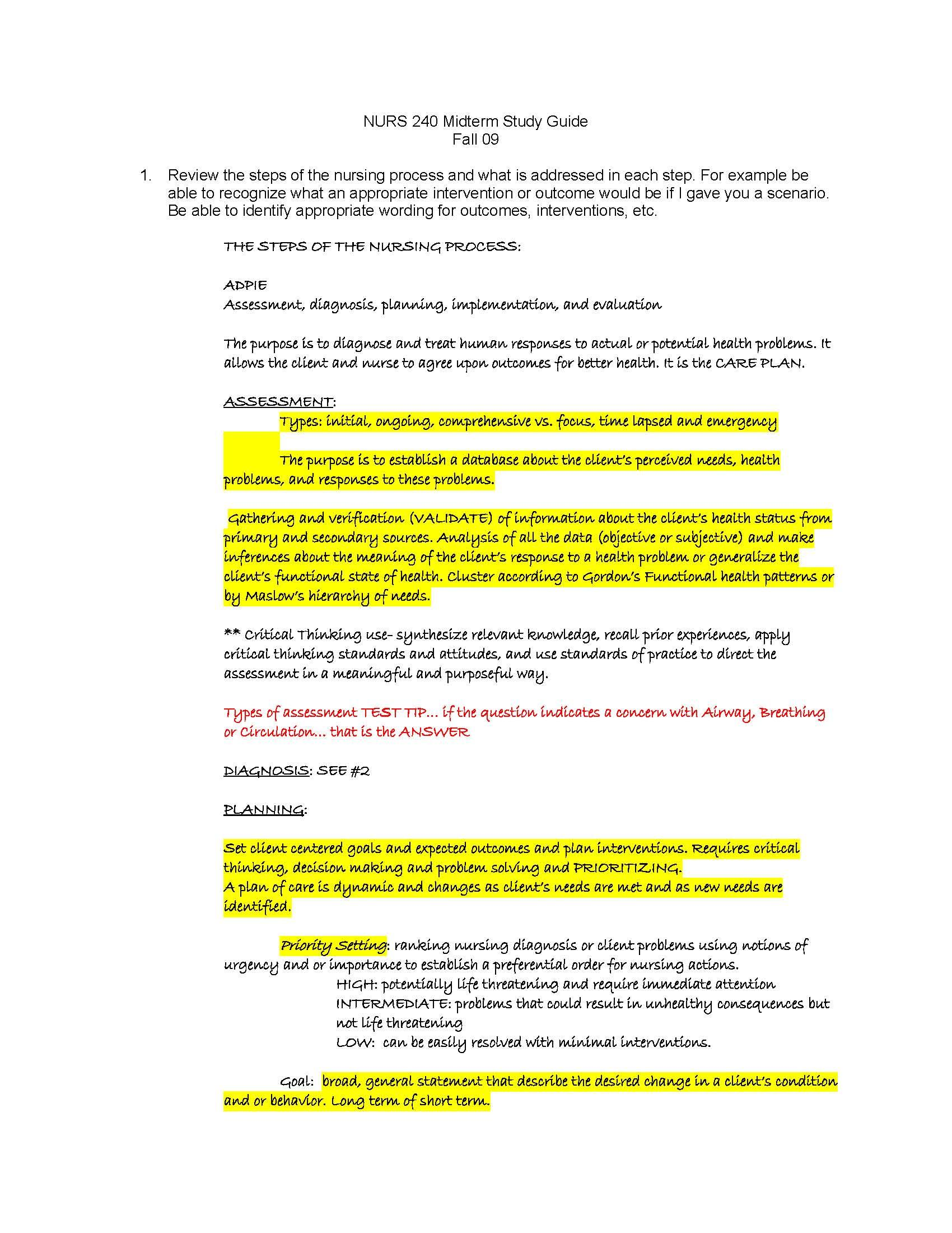 Concepts Prof Nursing