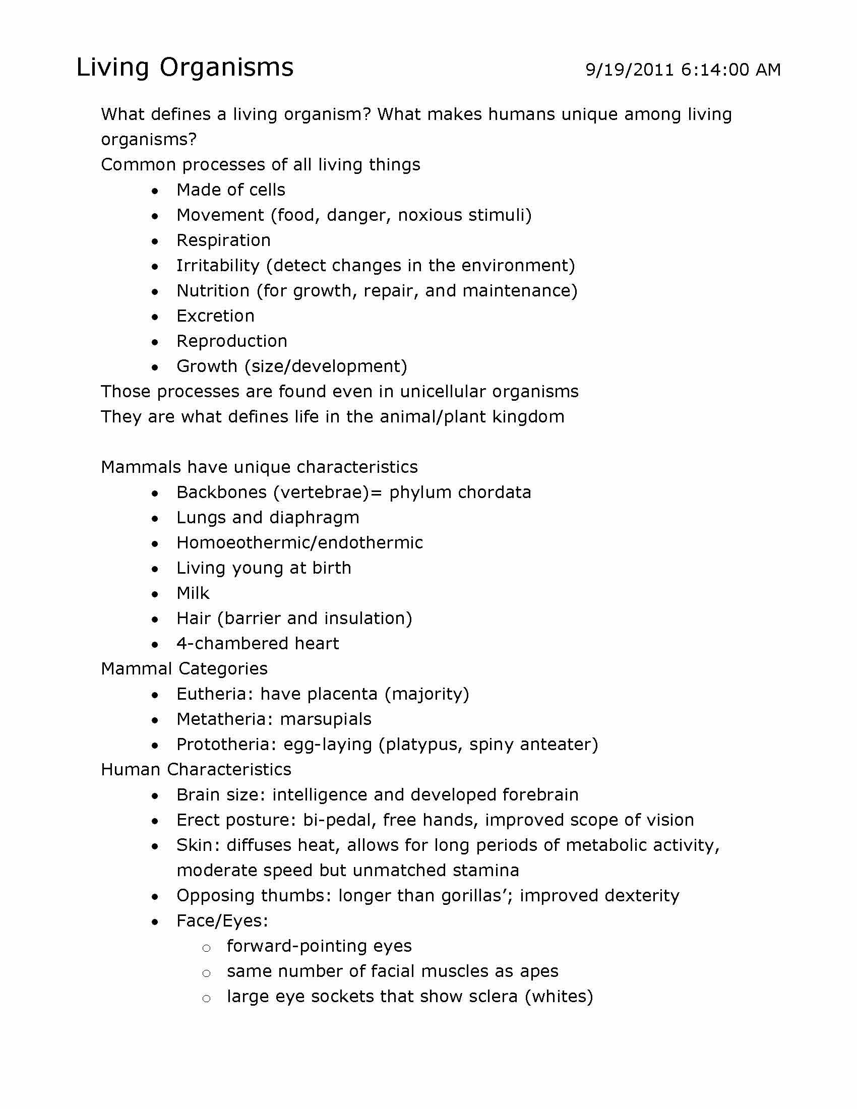 Intro to the Human Body