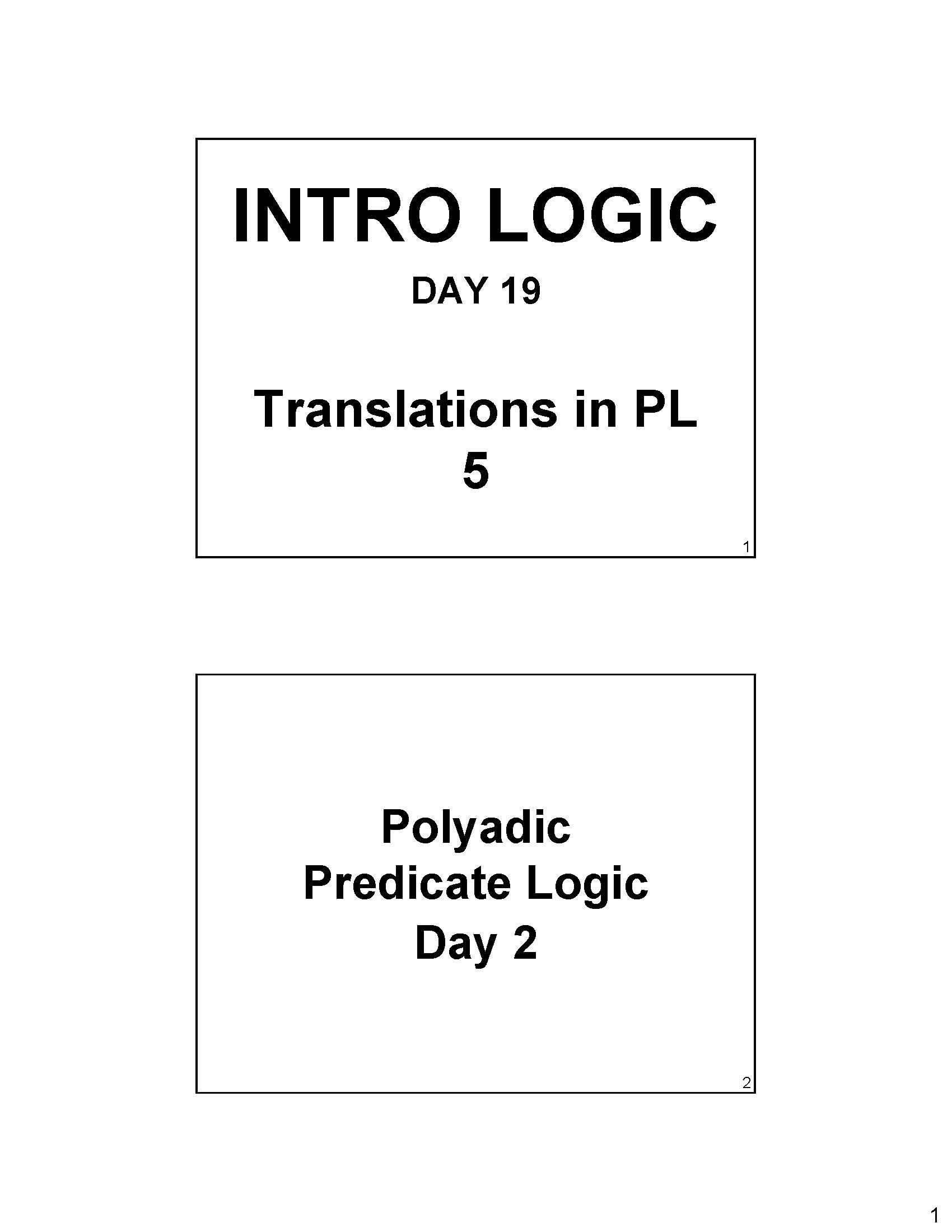Introduction To Logic
