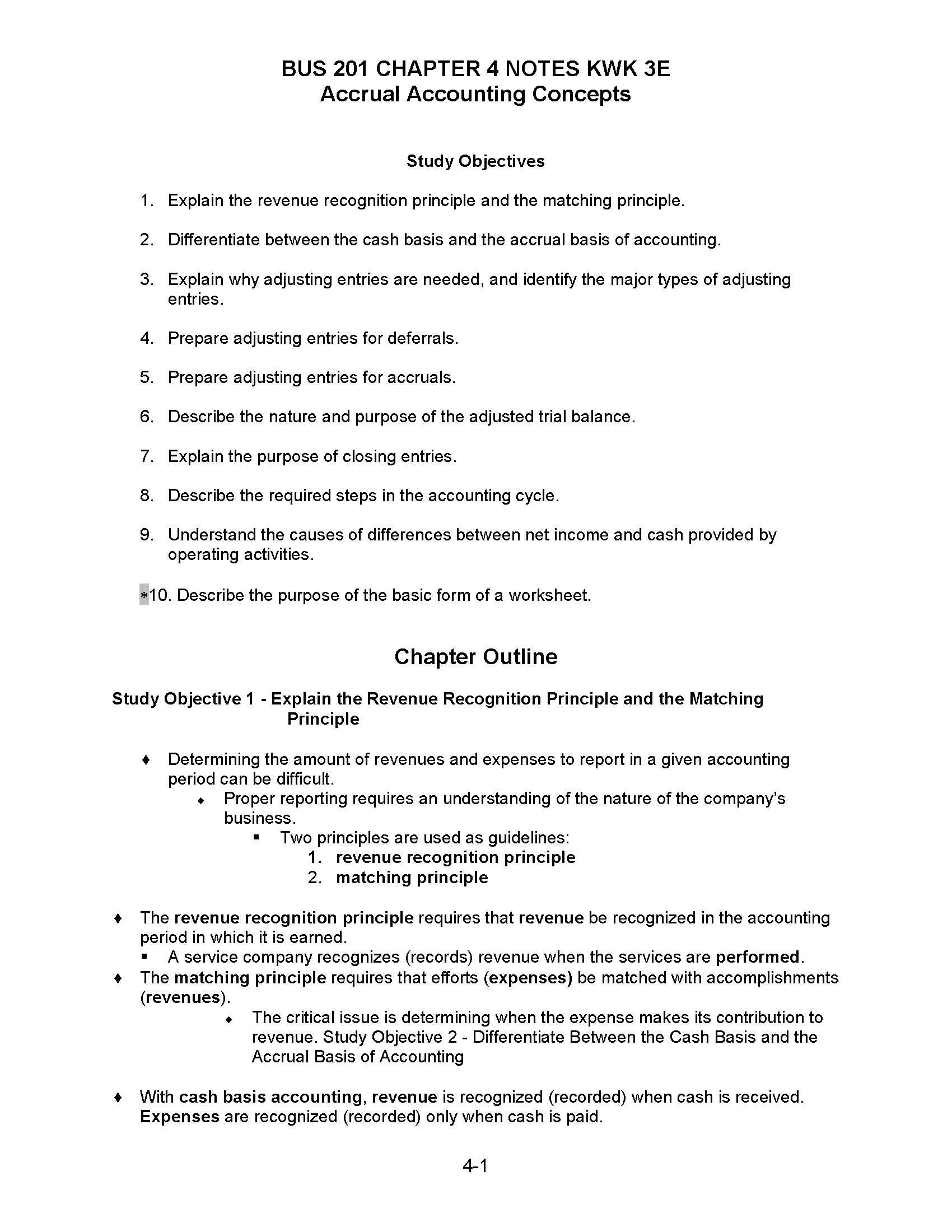 Principles Accounting I