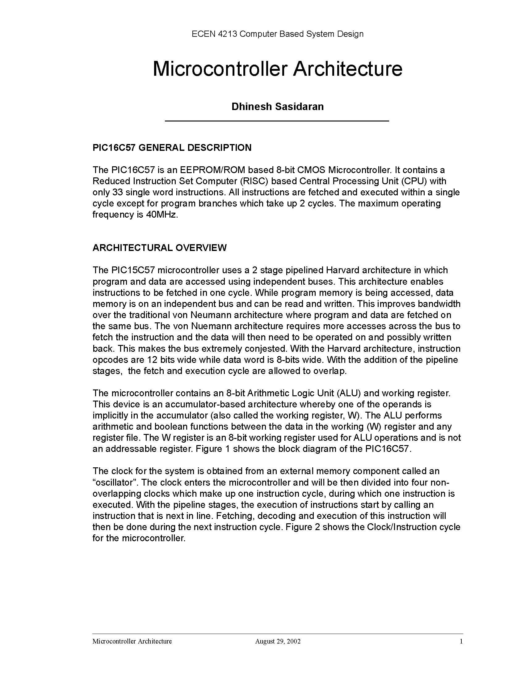 EMBEDDED COMPUTER SYSTEMS