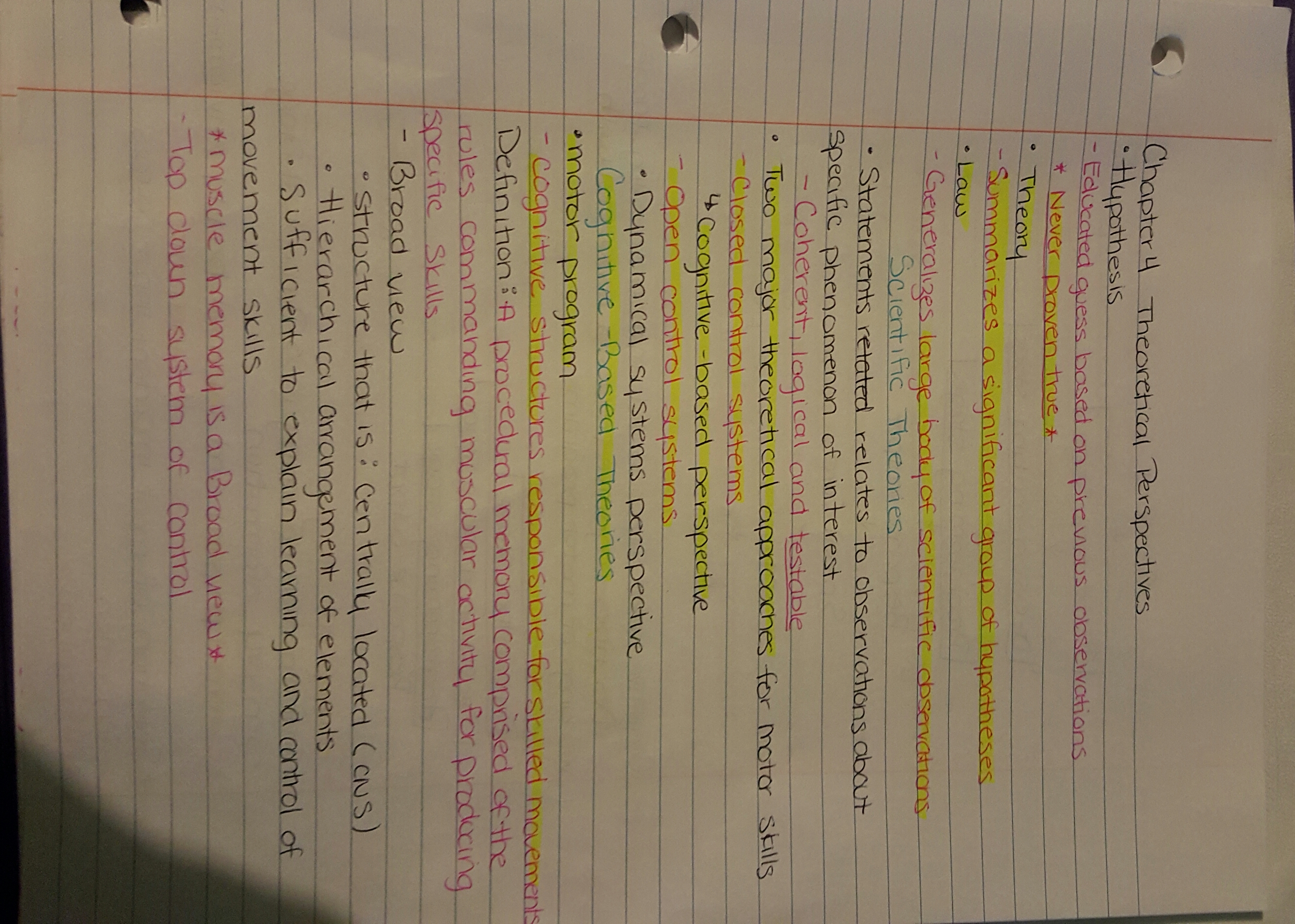 chapter 4  Theoretical Prespectives