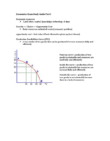 Economics Exam #1