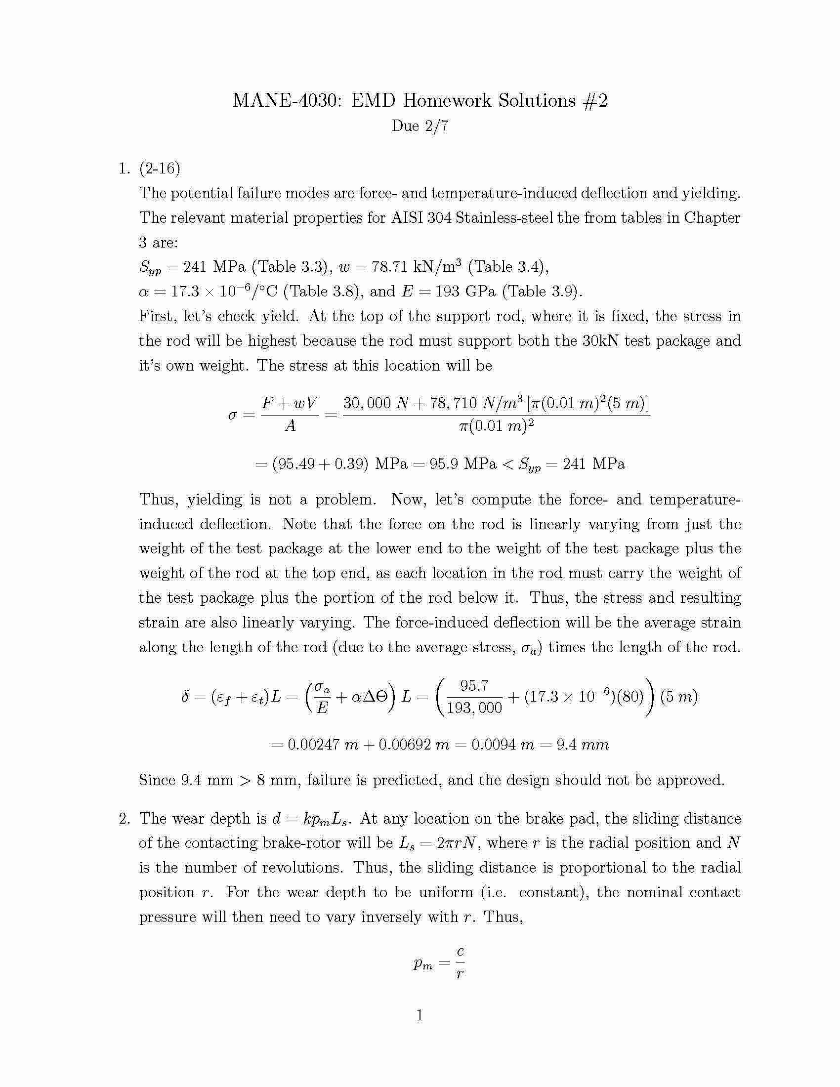 ELEMENTS OF MECH DESIGN