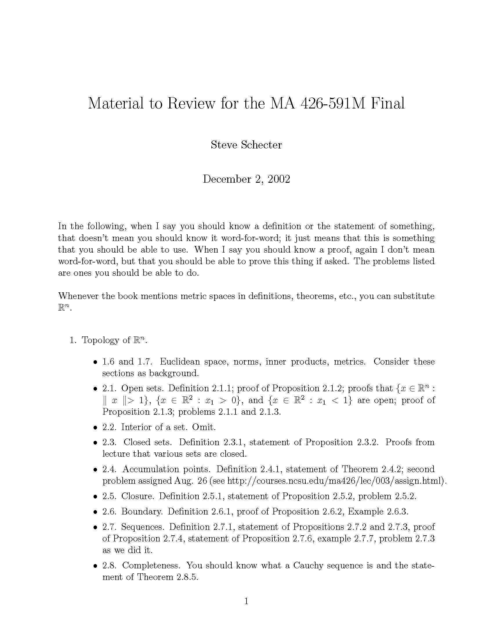 Mathematical Analysis II