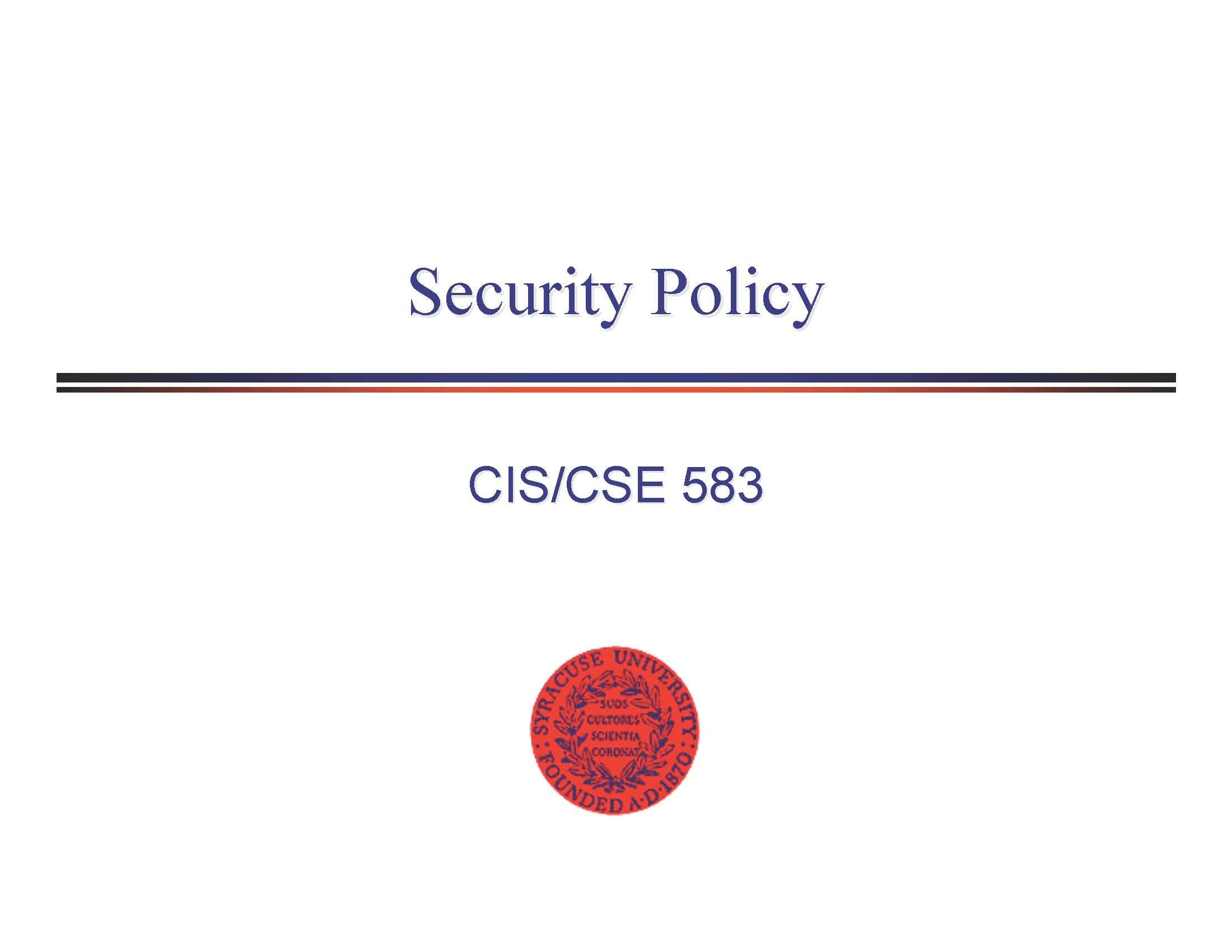 Systems Assurance Seminar