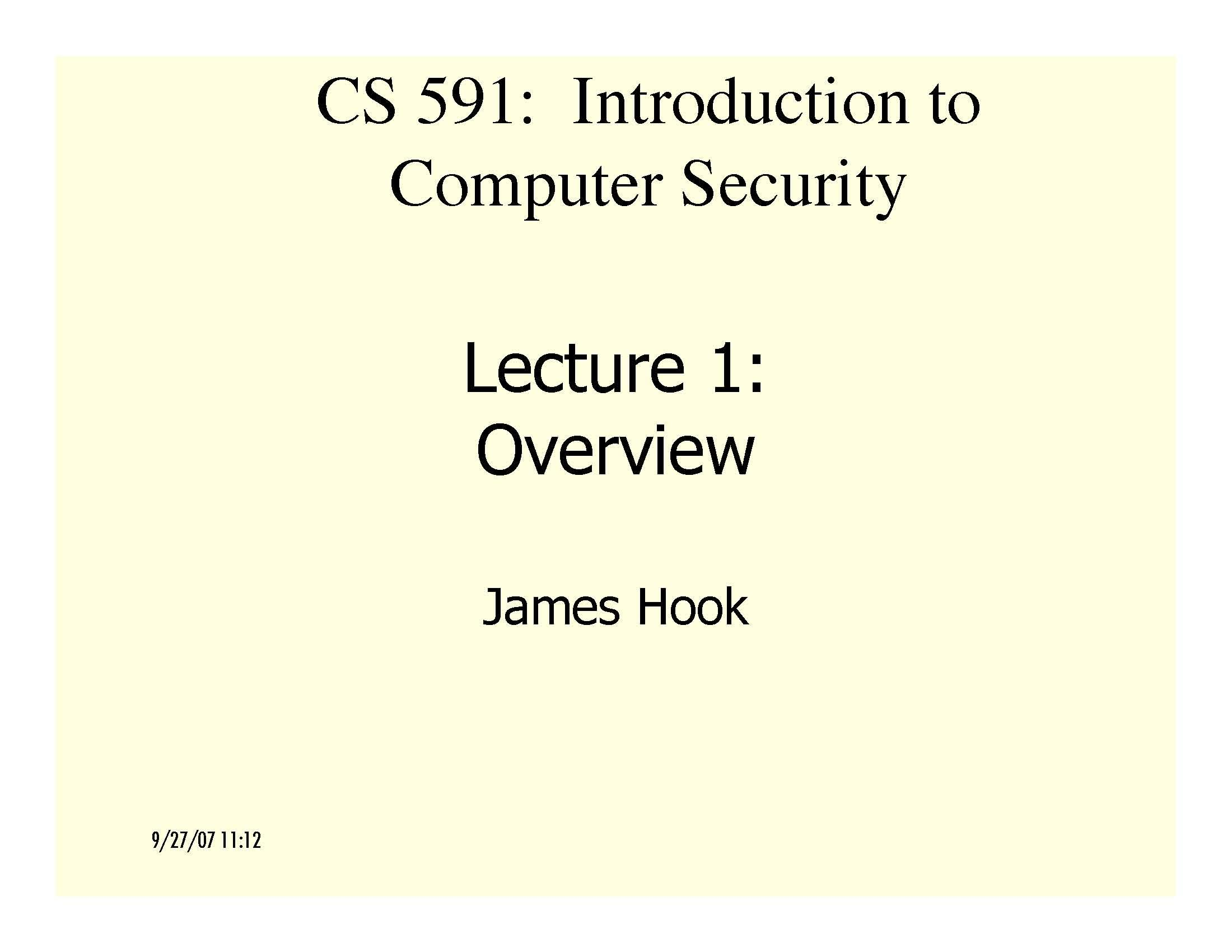 INTRO TO COMP SECURITY