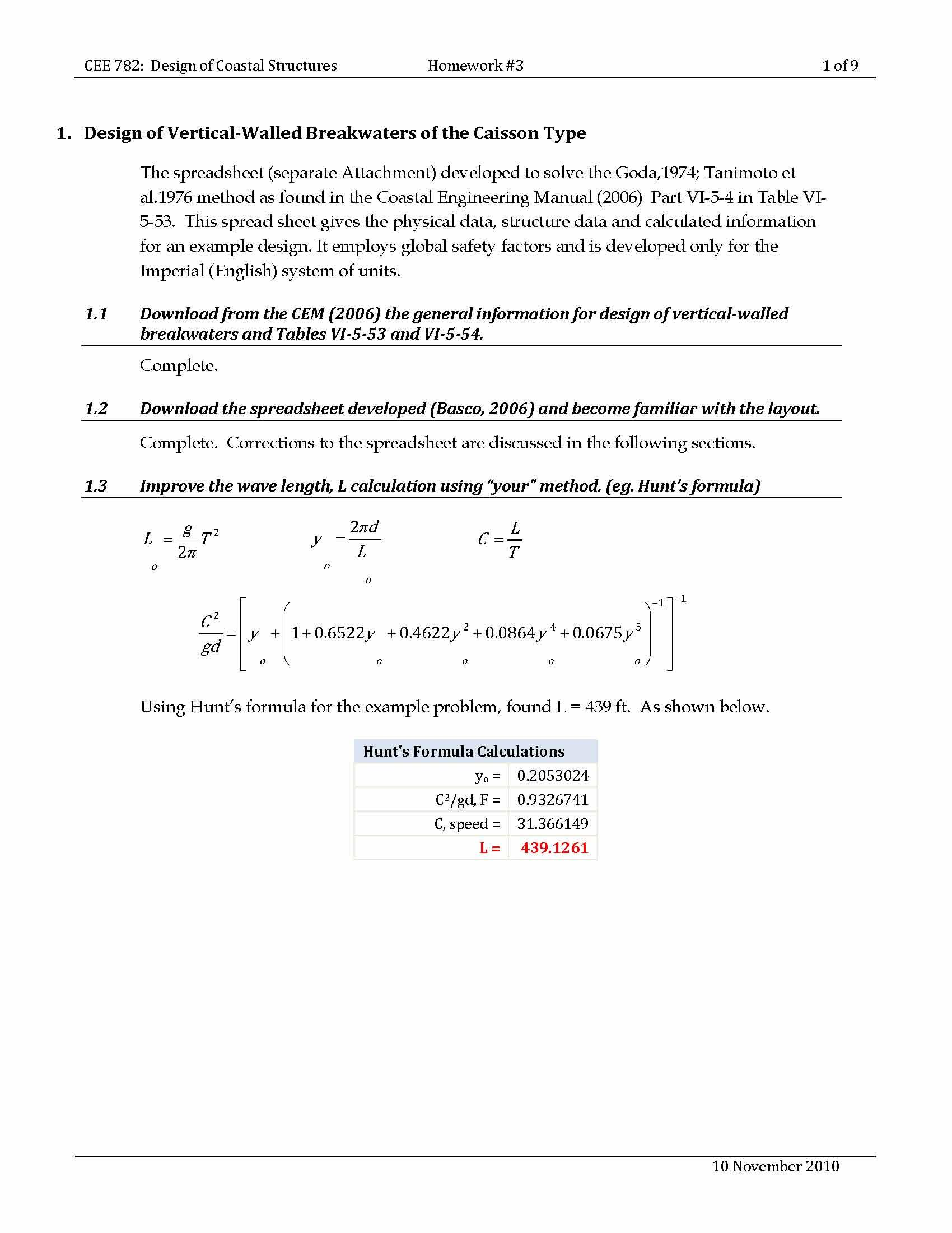 DESIGN OF COASTAL STRUCTURES