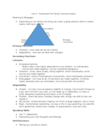 Unit 2 Framework for Family Communication 