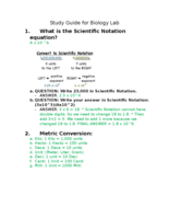 Study Guide for Midterm 1