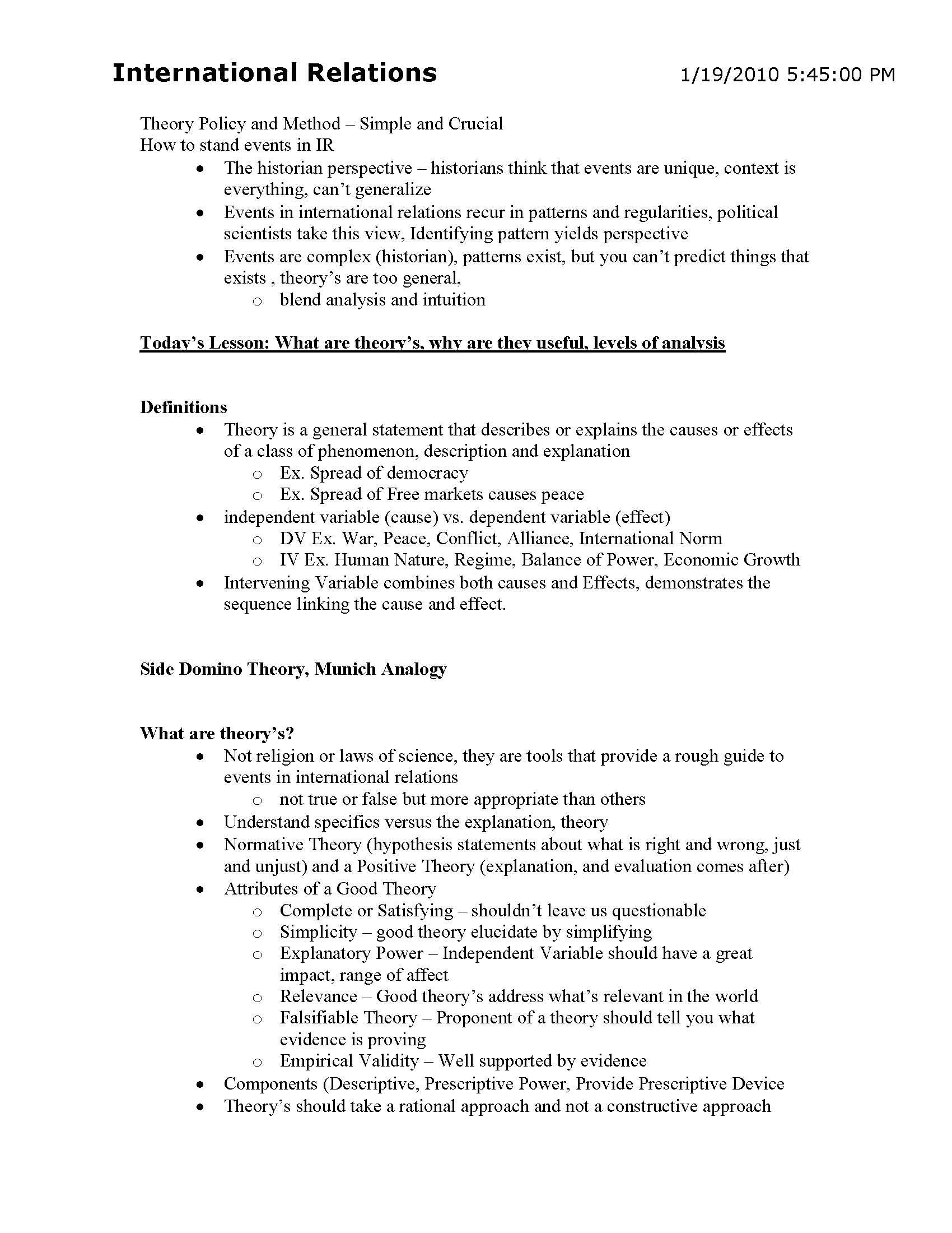 InternationalRelations