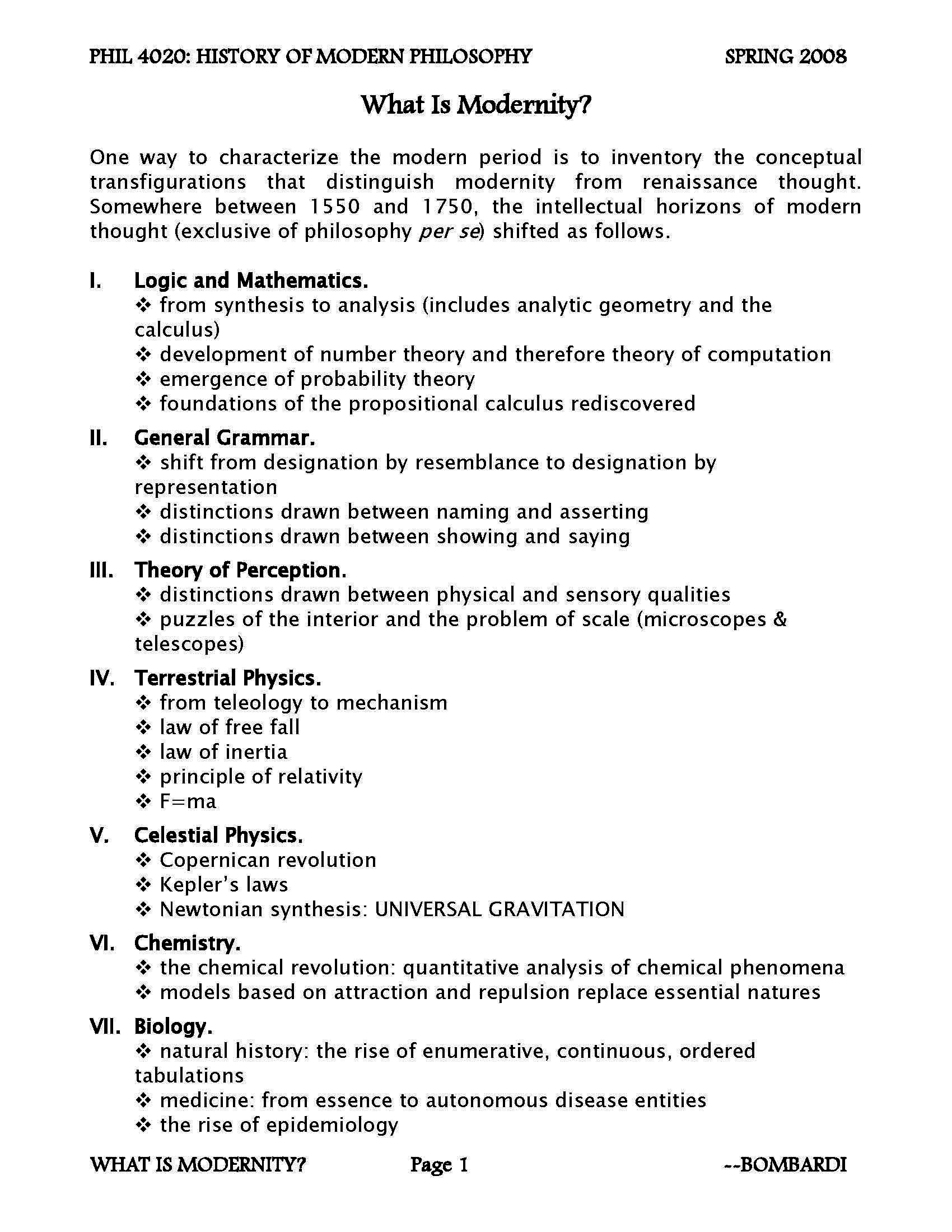 History of Modern Philosophy