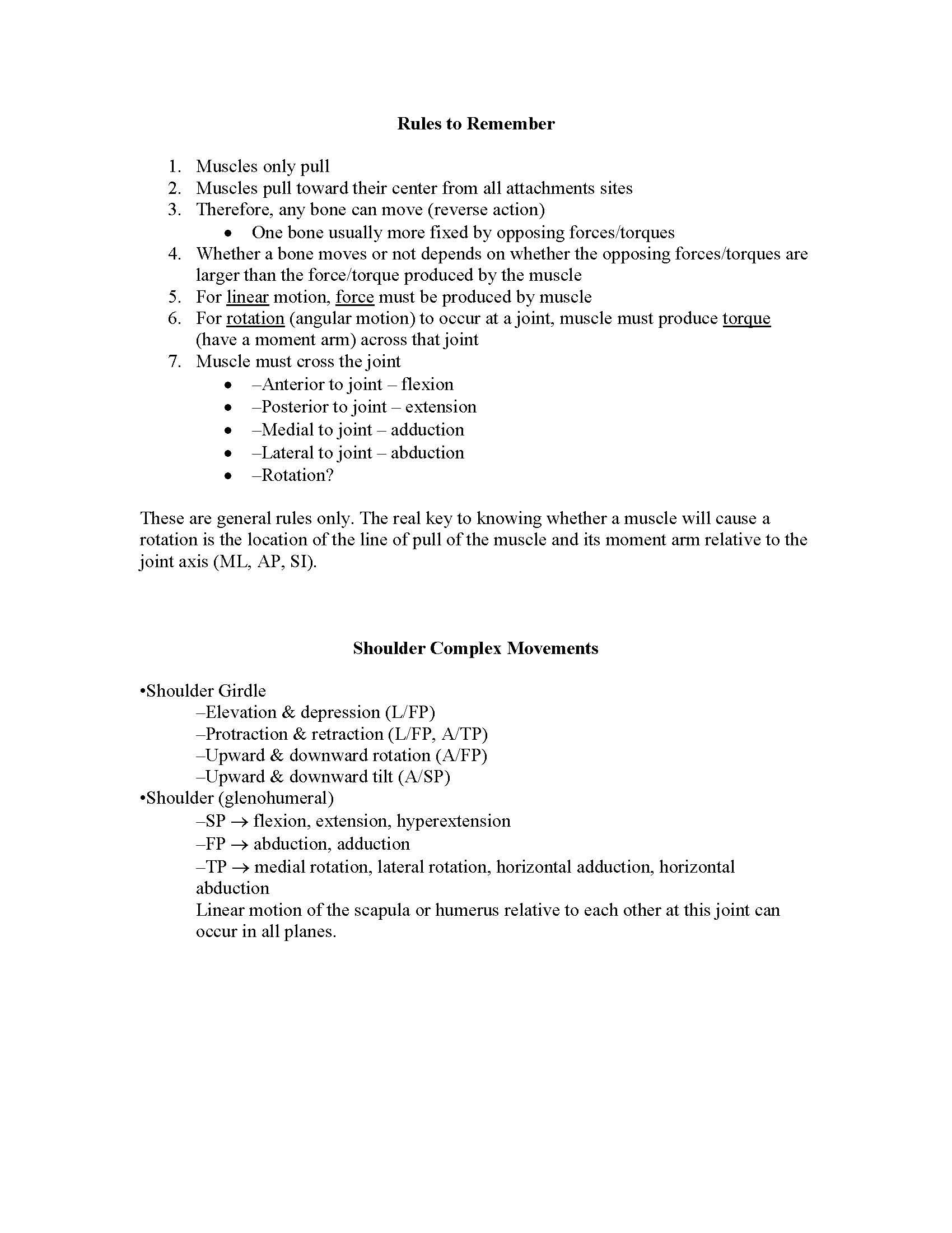 Applied Human Anatomy and Biomechanics