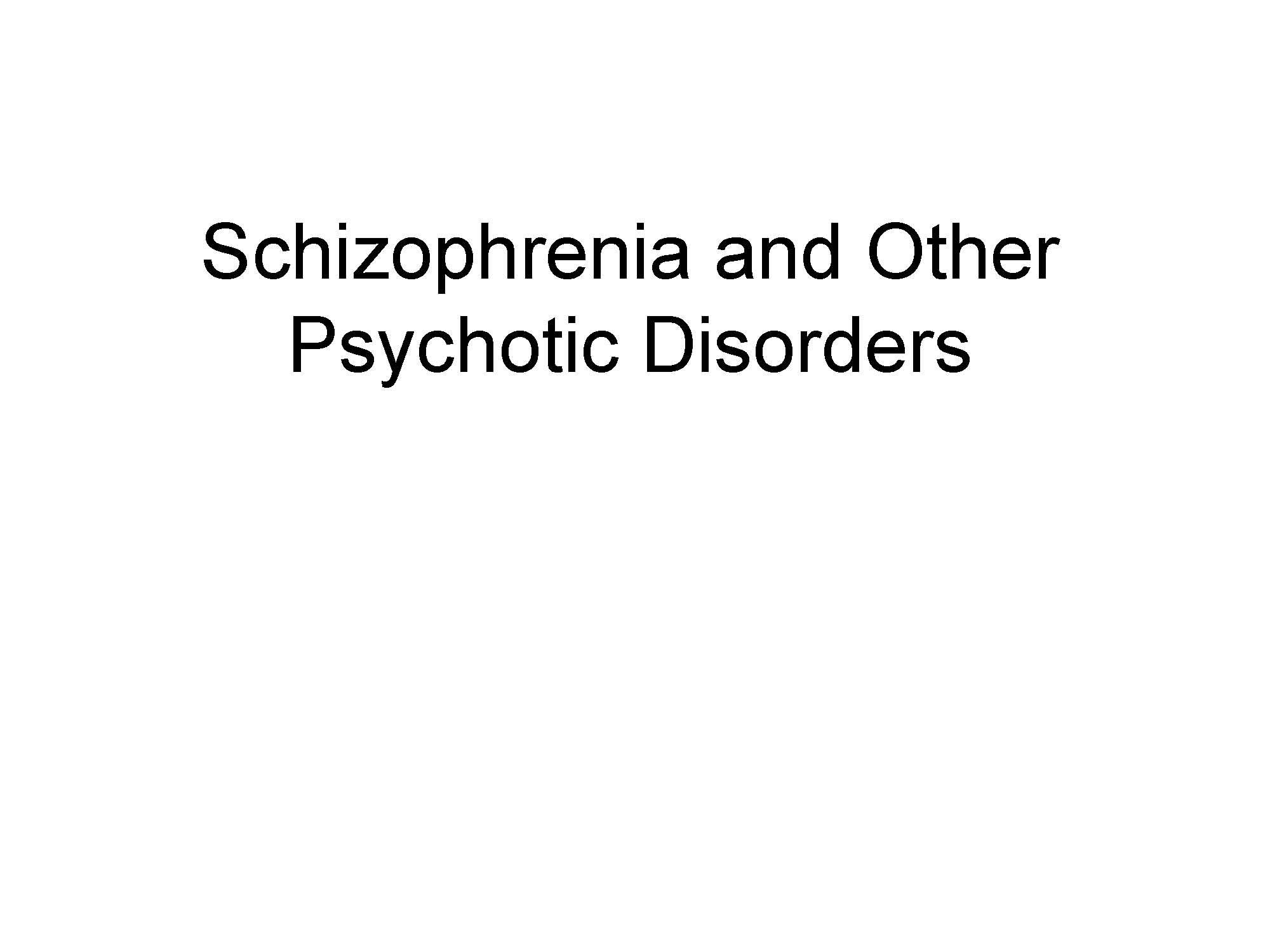 ABNORMAL PSYCHOLOGY