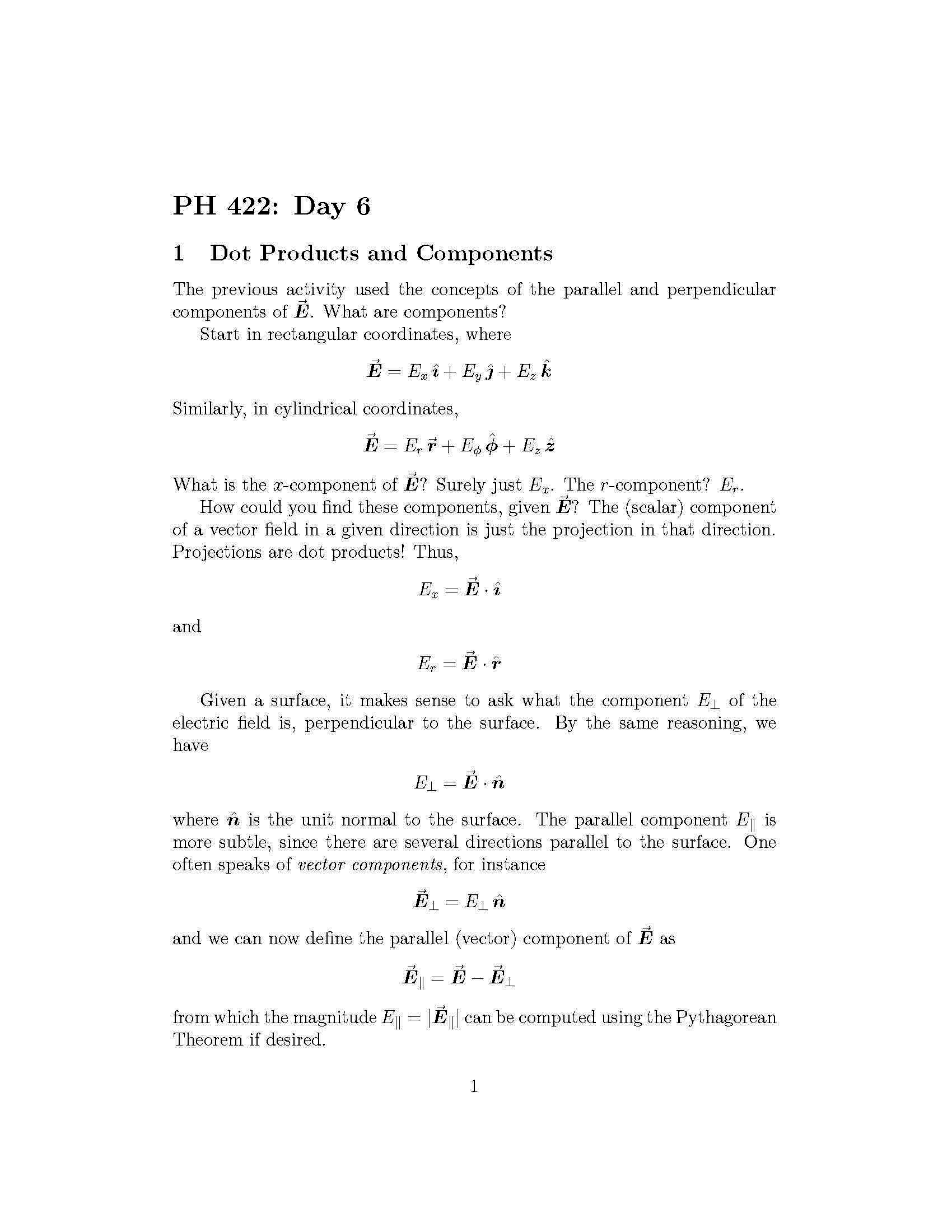PARADIGMS IN PHYSICS STATIC VECTOR FIELDS