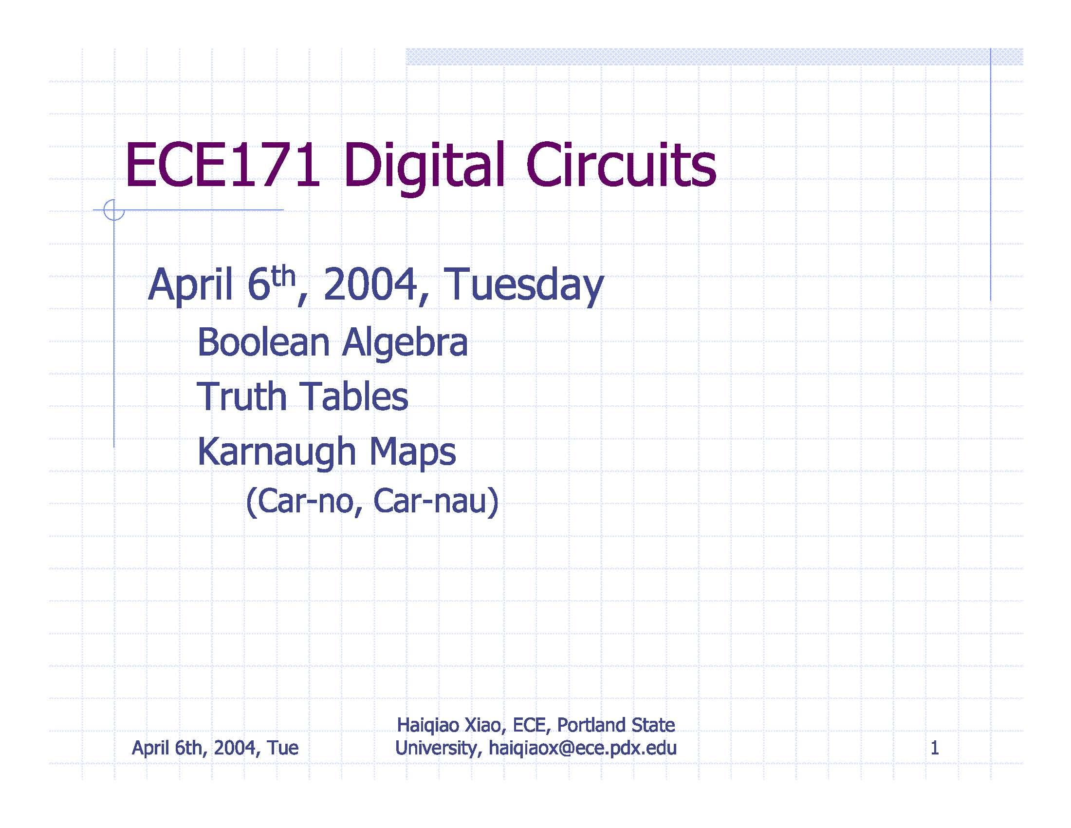 DIGITAL CIRCUITS