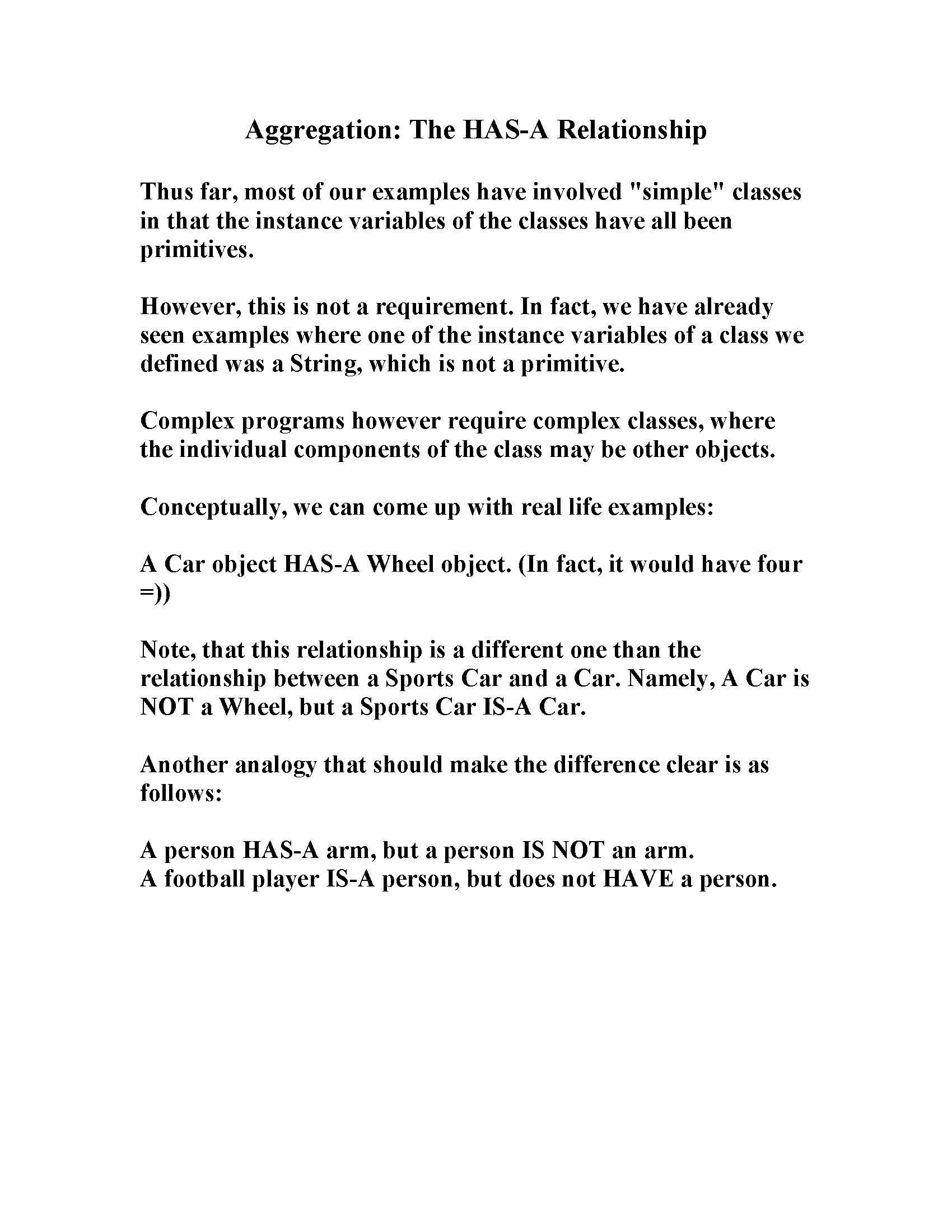 Object Oriented Programming