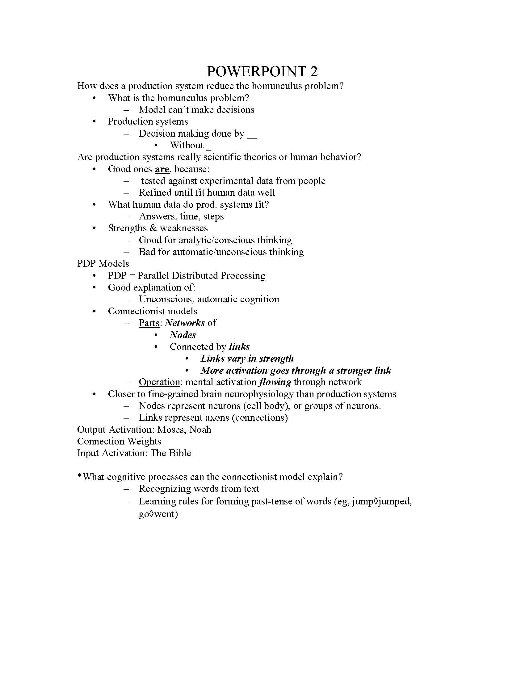 COGNITIVE PSYCH