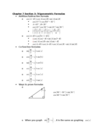 Trigonometric Formulas