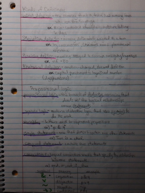 Notes for 3/4 + Fallacy Presentations