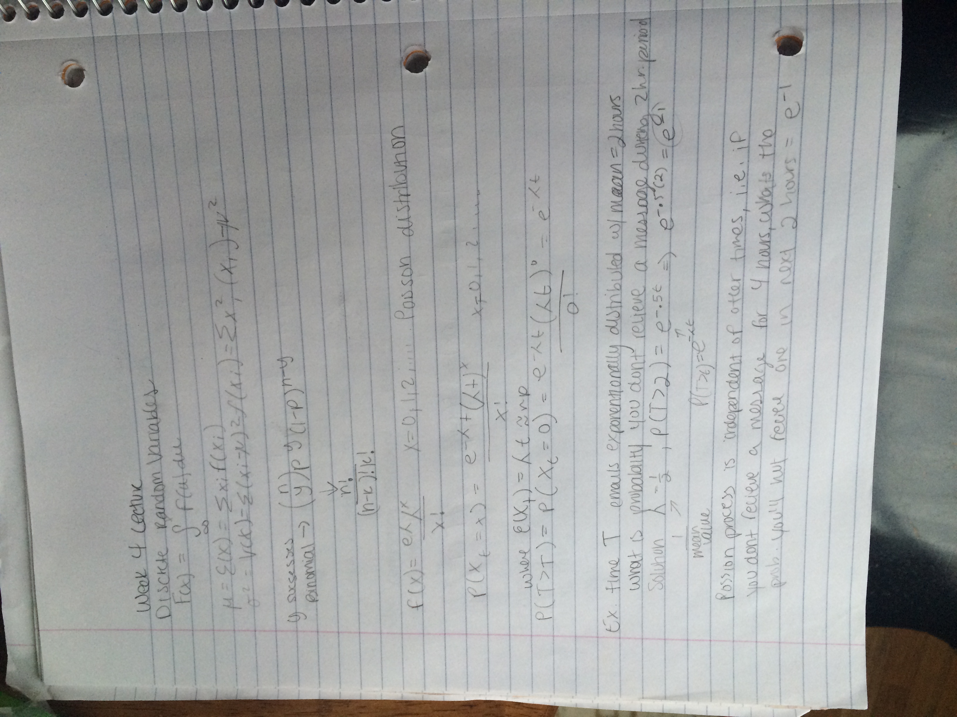 Week 4 Lecture Notes