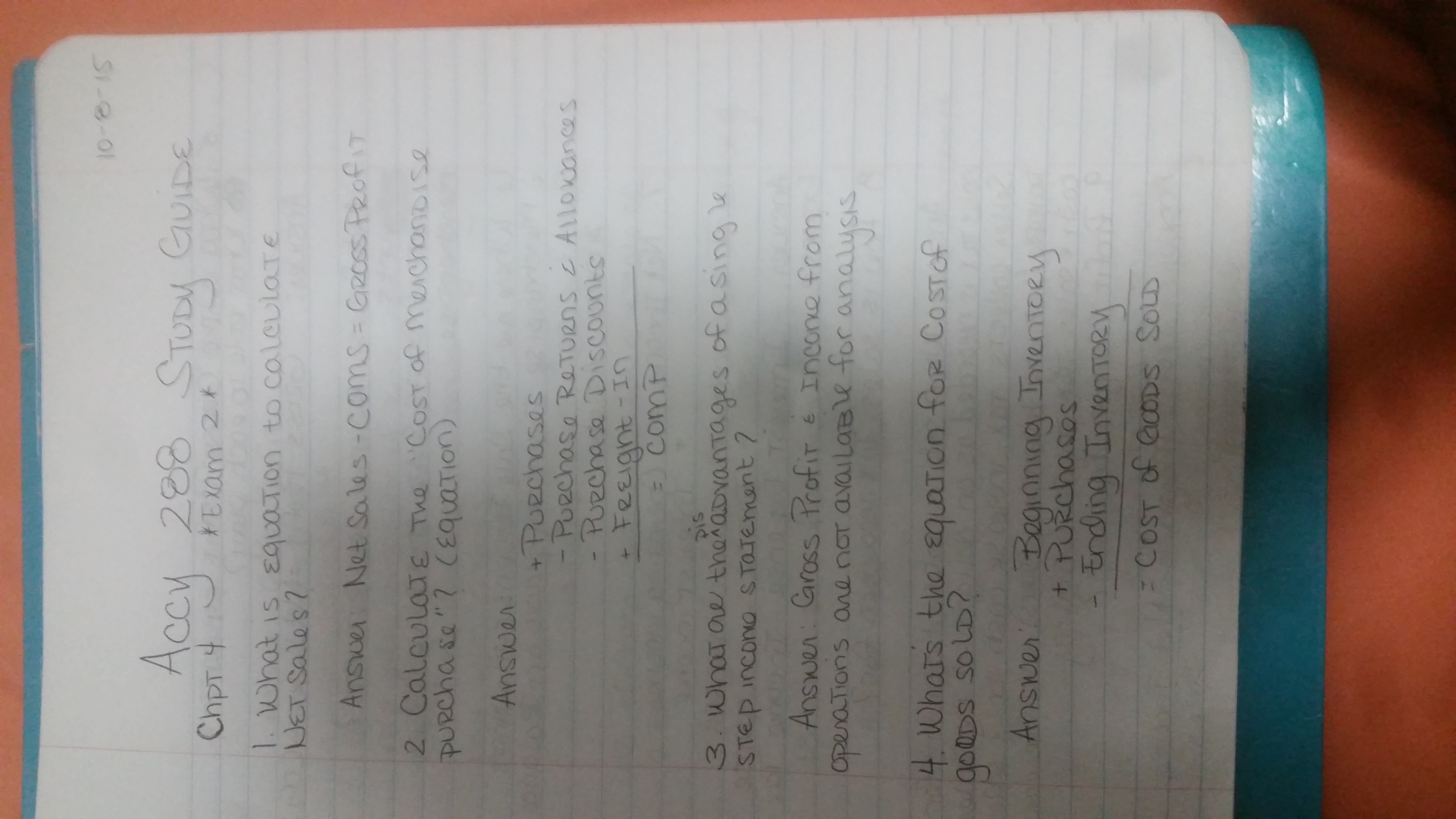 Exam 2 Study Guide