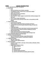 Week 8 Classics 20 Notes
