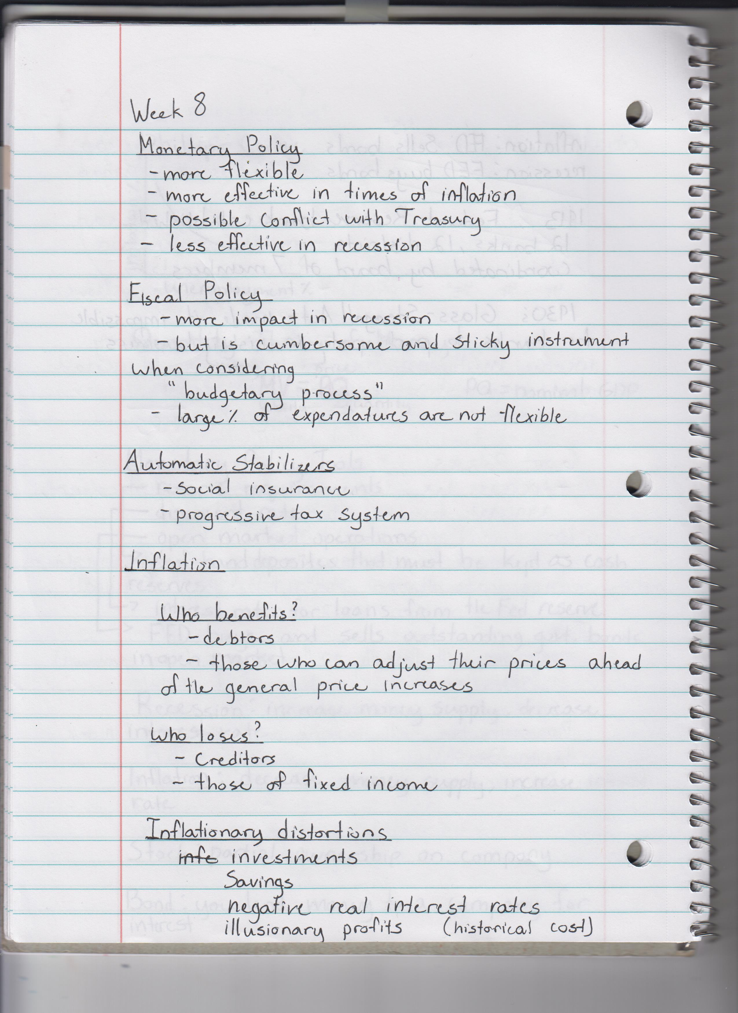 Econ 103 Complete lecture notes: Week 8