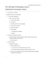 PSY 202 Lecture: Fat and Achieving