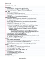 Evolution Notes Week 1