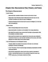 Chapter One Notes