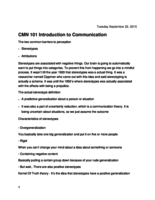 Week Three & Week Four Notes 