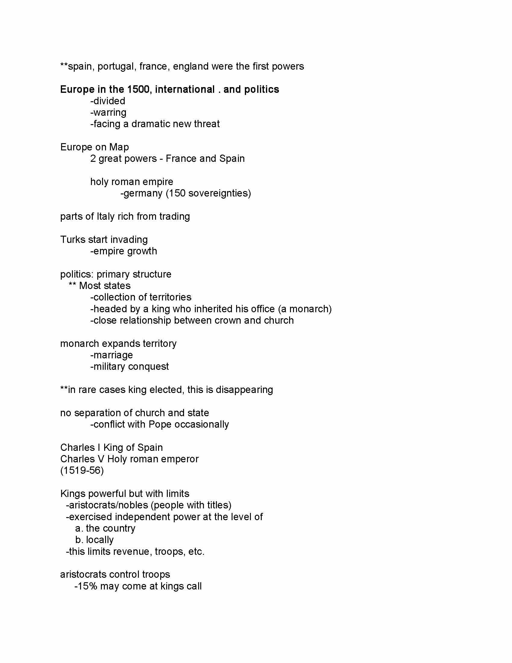 Europe and the World (I)