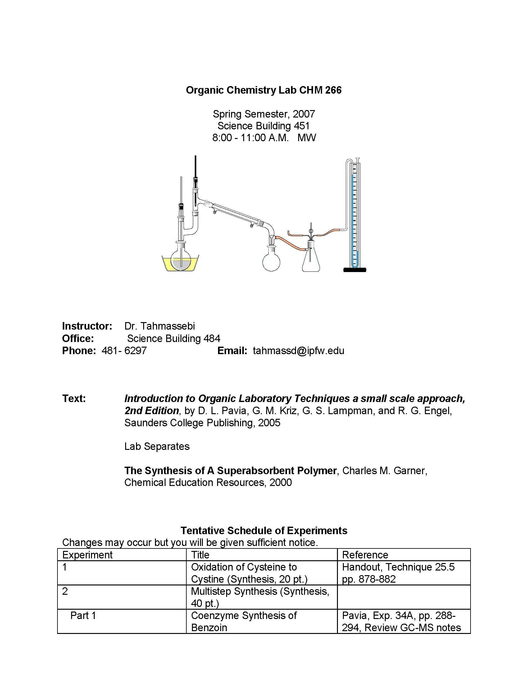 Organic Chemistry Lab