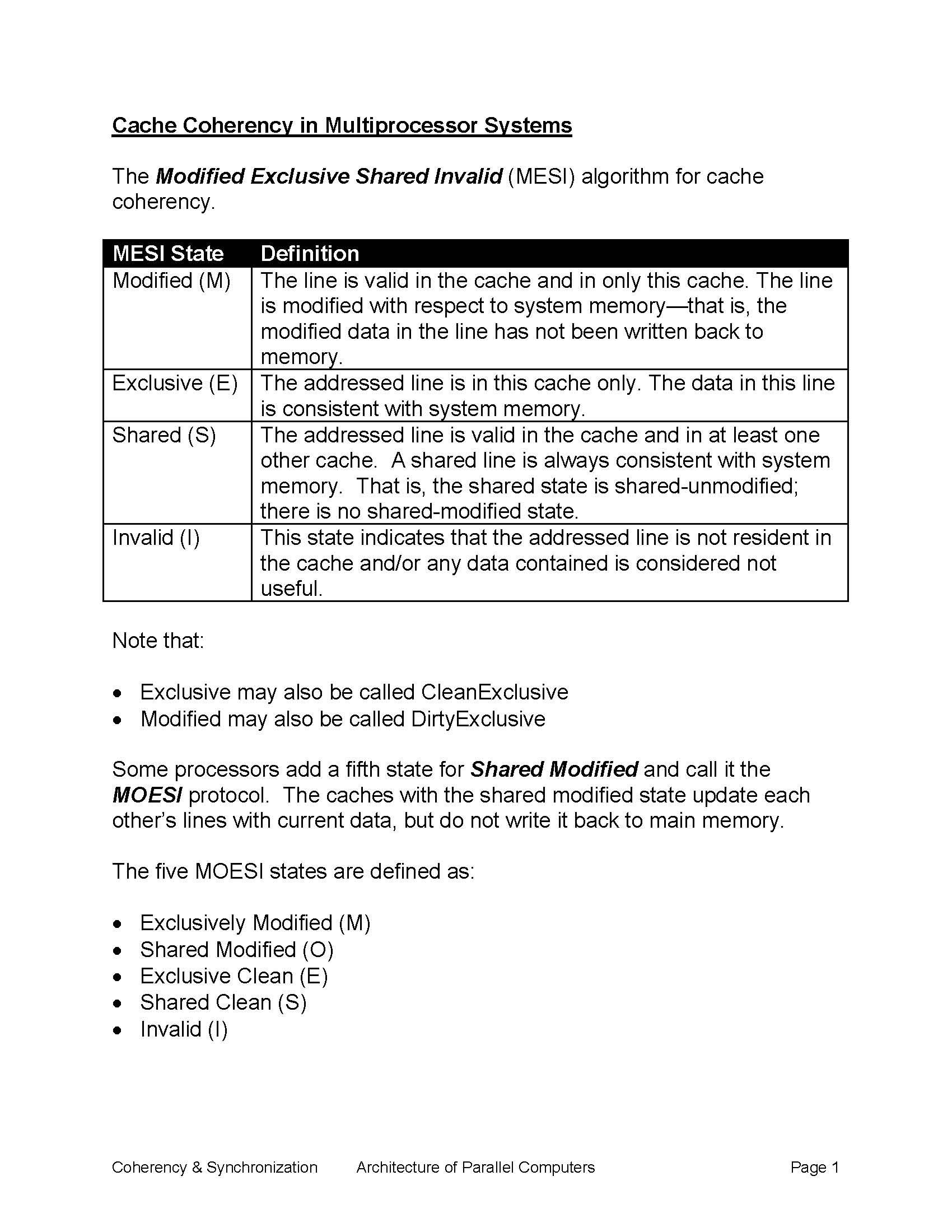 Architecture Of Parallel Computers