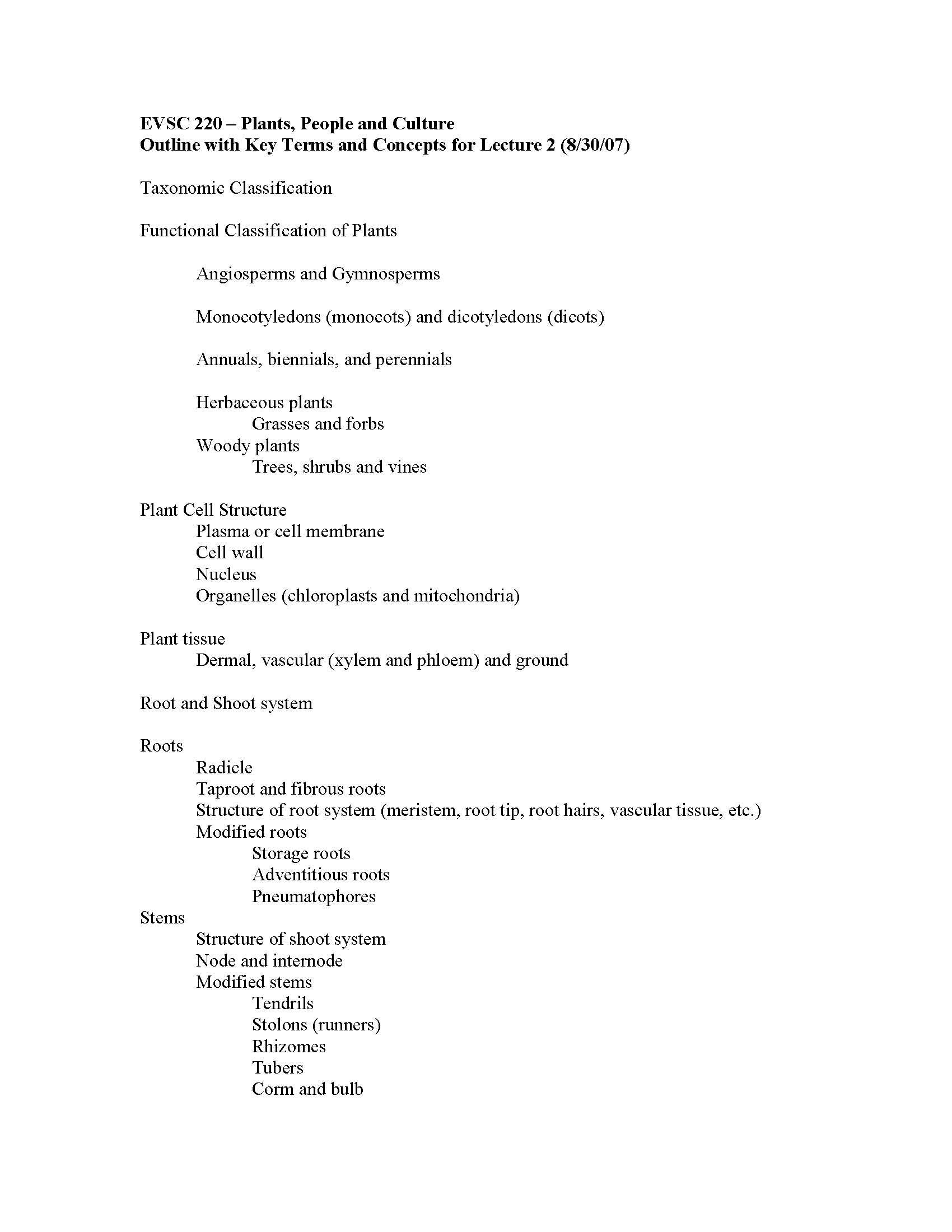 New Course in Environmental Science