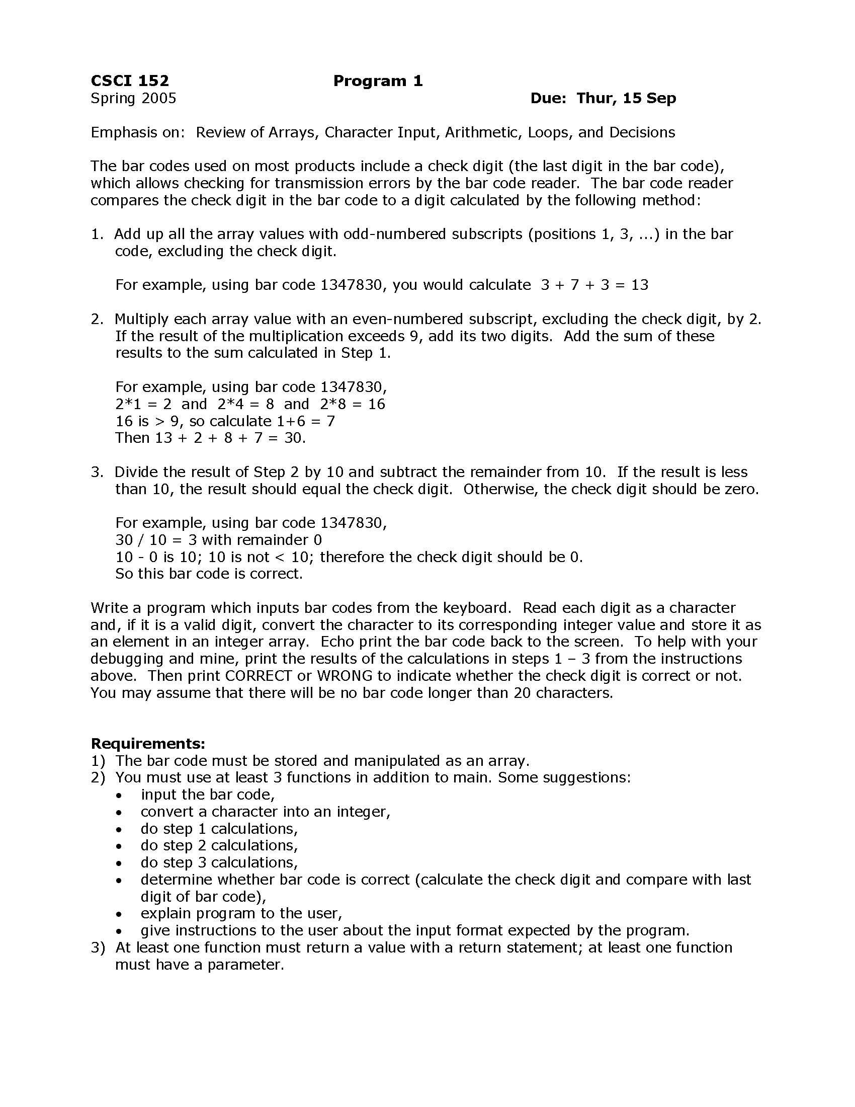 Programming Fundamentals II