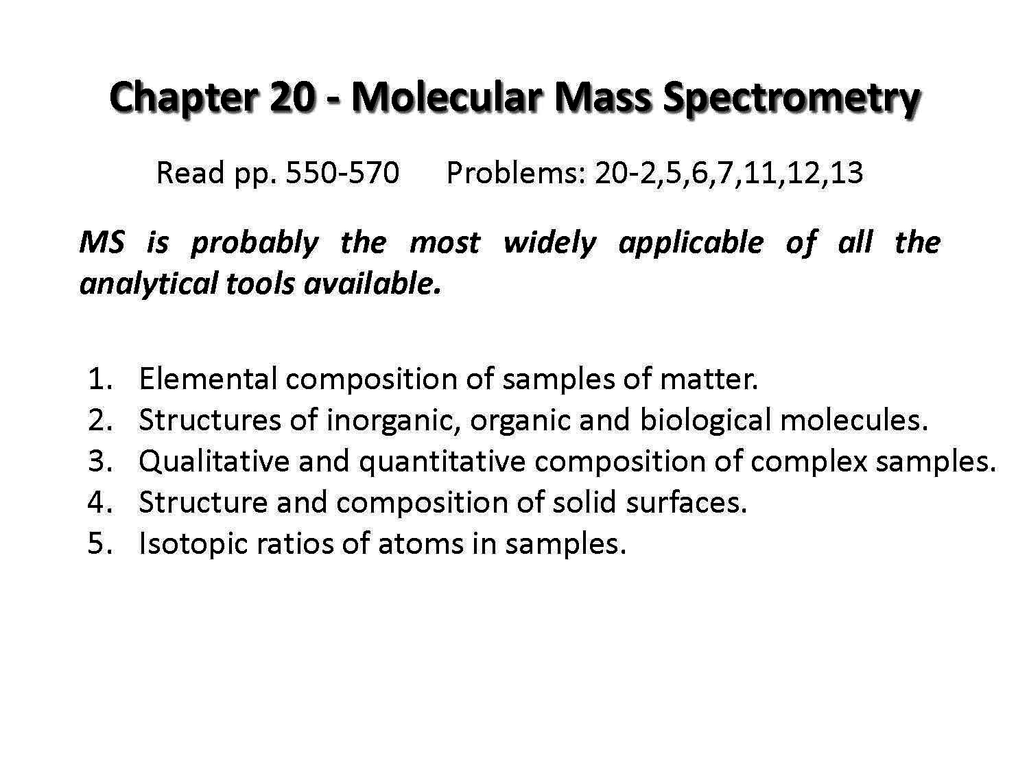 Analytical Chemistry
