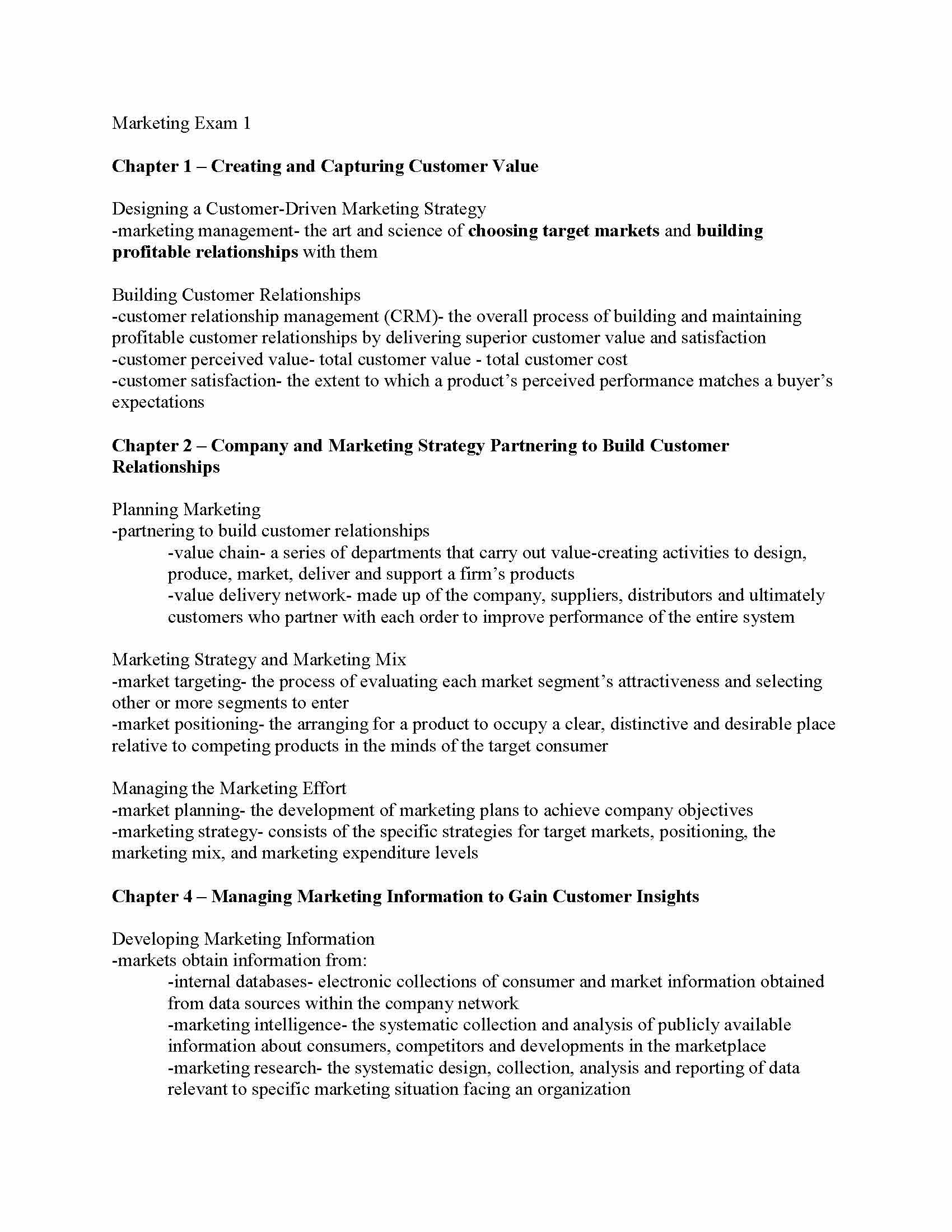 Introduction to Marketing Management