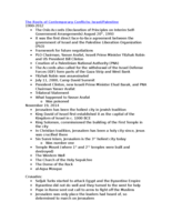 Israeli/Palestinian Conflict