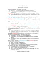 PSYX 233 Where People Live: 29 Sep-1 Oct