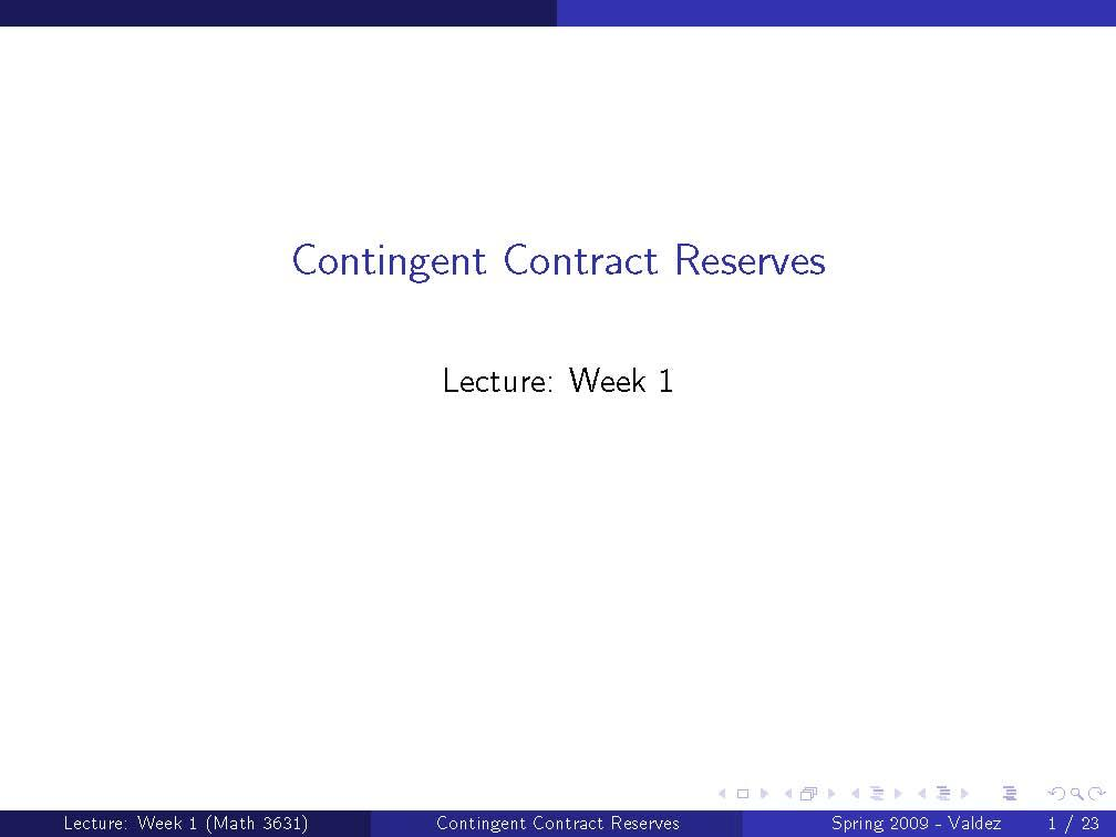 Actuarial Mathematics II