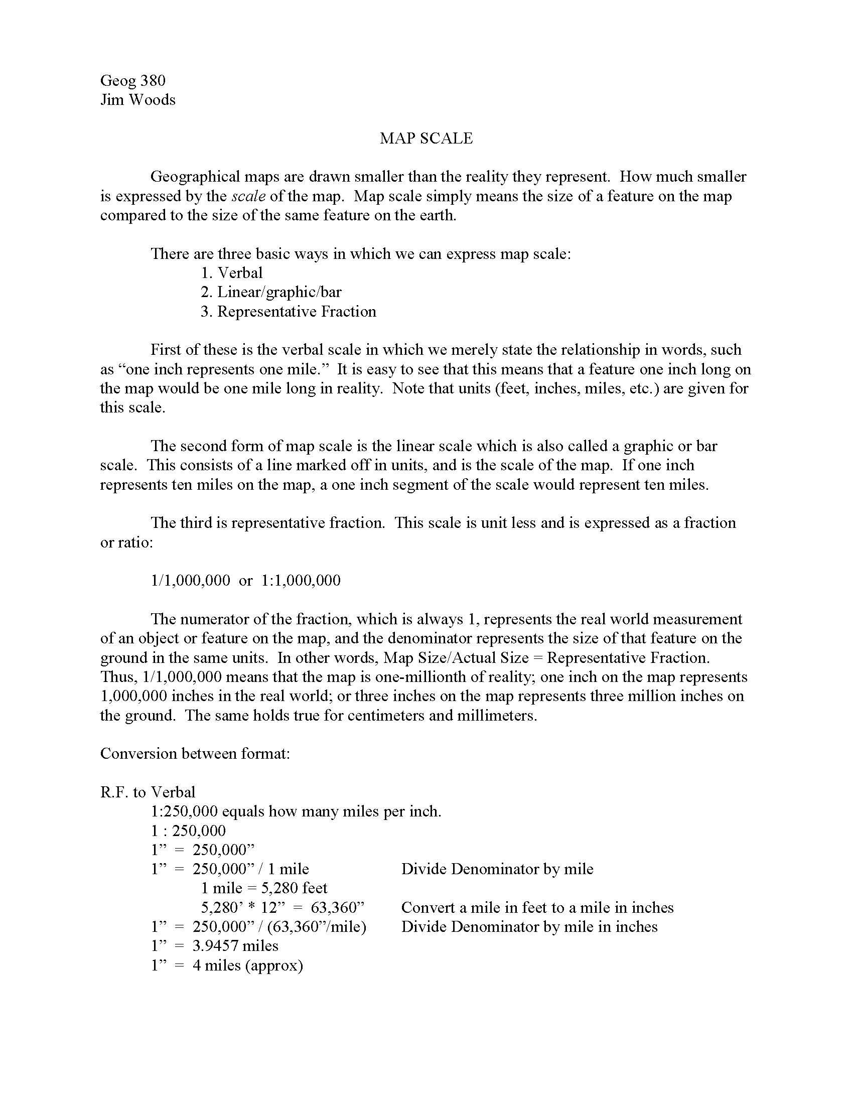 Map Interpretation & Analysis