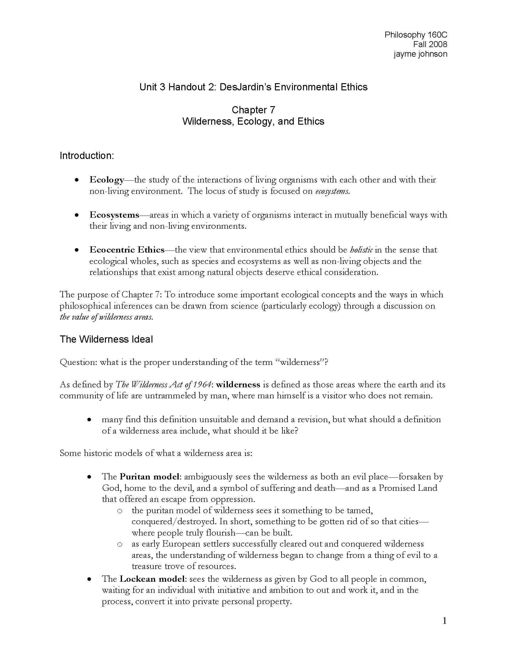 Introduction To Ethics