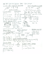ME 320 Exam 1 Study Guide
