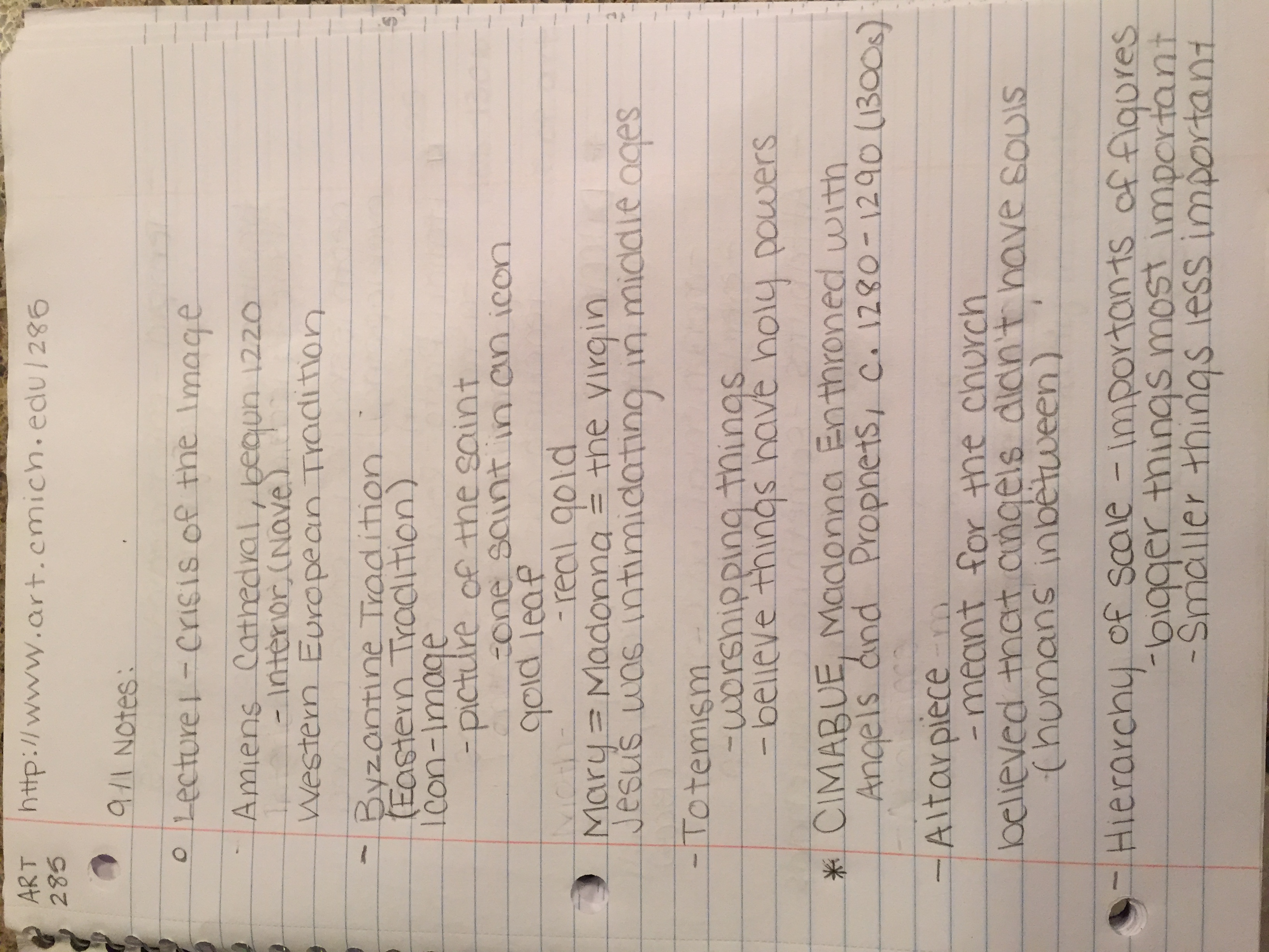 Lecture 1 - Crisis of the Image/ Lecture 2 - Revolution in Paint