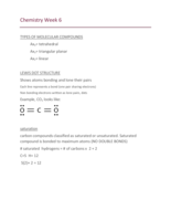 Chem notes week 6