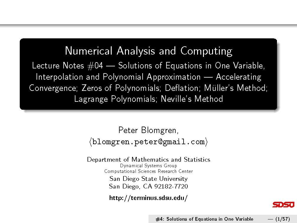 INTRONUMANALYS&COMPUT
